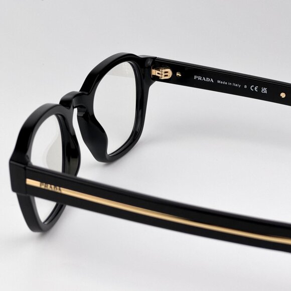 Prada PRA16S Eyeglasses – Black Square Frame| Model 16K60K - Picture 7 of 9